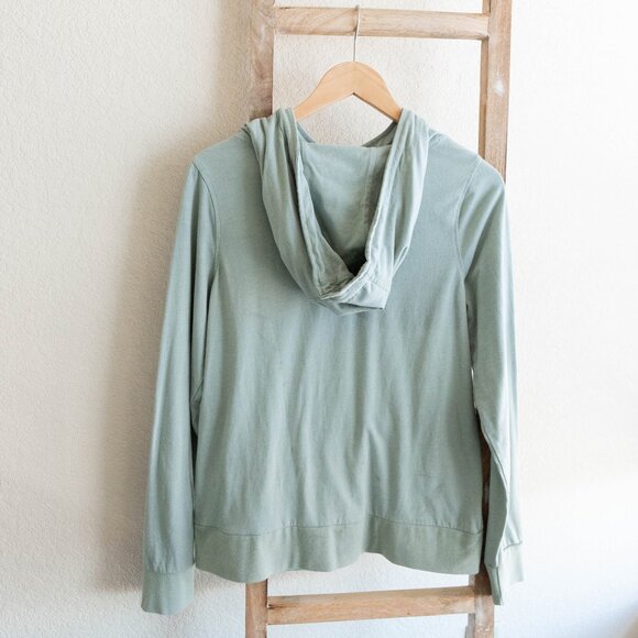 BKE Buckle Sage Mint Hoodie Sz Medium Twisted Rope Drawstrings Kangaroo Pocket - Picture 9 of 12